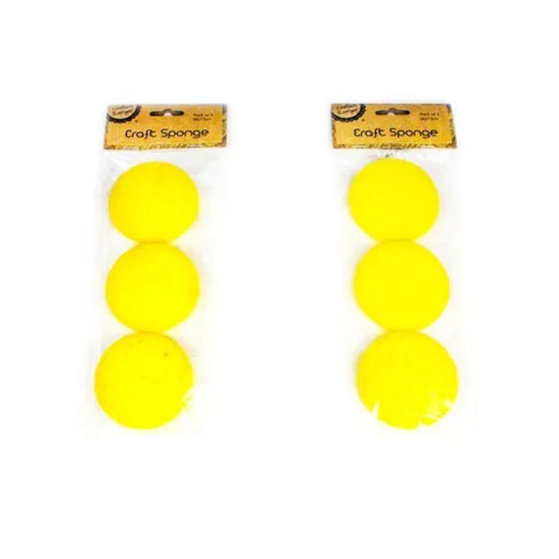 3 Pack Craft Sponges - 7.5cm | The Base Warehouse
