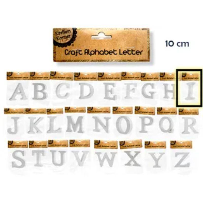 White Alphabet Letter I - 10cm - The Base Warehouse