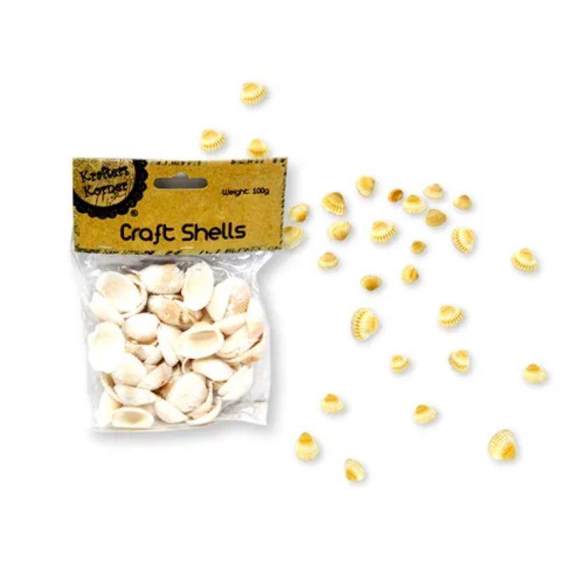 White Clam Shells - 100g - The Base Warehouse