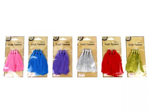 4 Pack Craft Tassel - 7cm - The Base Warehouse