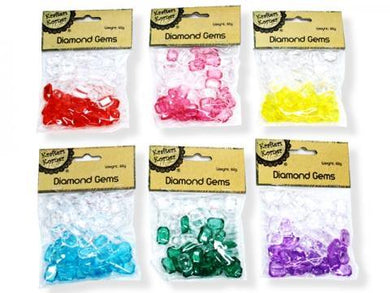 1.8cm Diamind Gems - 60g - The Base Warehouse