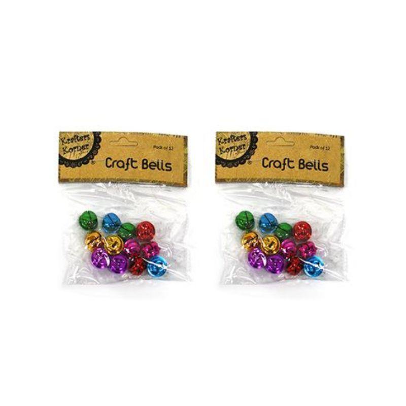 12 Pack Assorted Bells - 2cm - The Base Warehouse