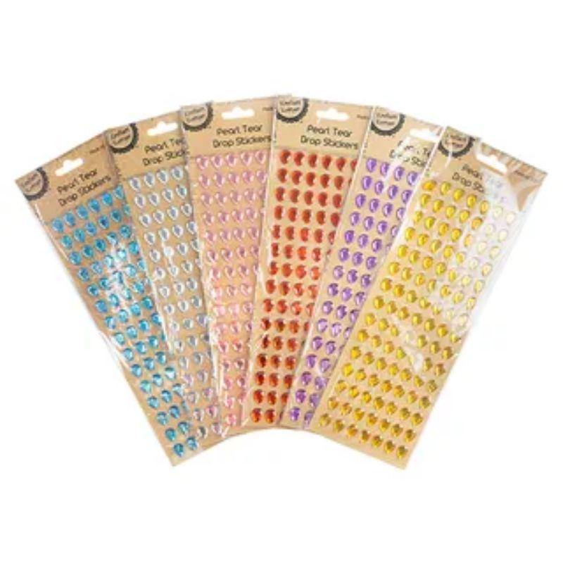 Pearl Tear Drop Sticker - The Base Warehouse