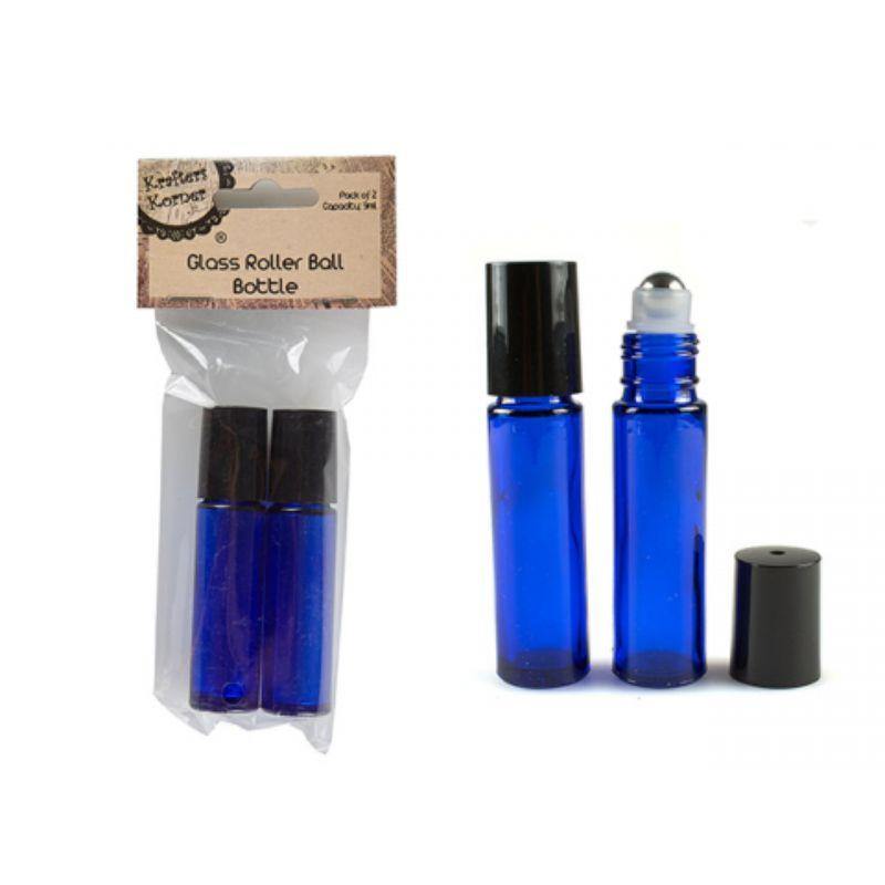 2 Pack Glass Roller Ball Bottle - 9ml - The Base Warehouse