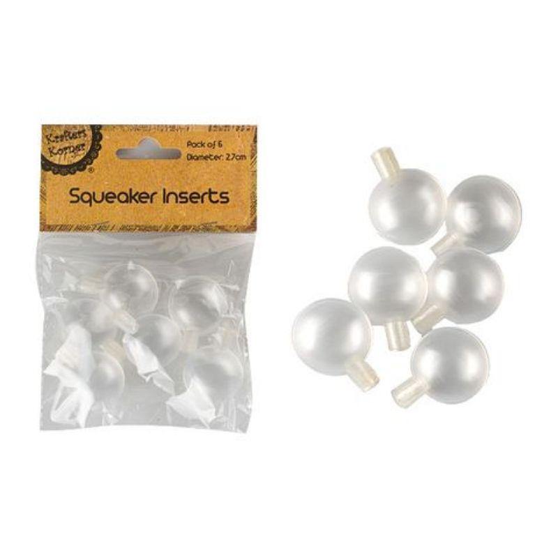 6 Pack Squeaker Insert - 2.7cm - The Base Warehouse