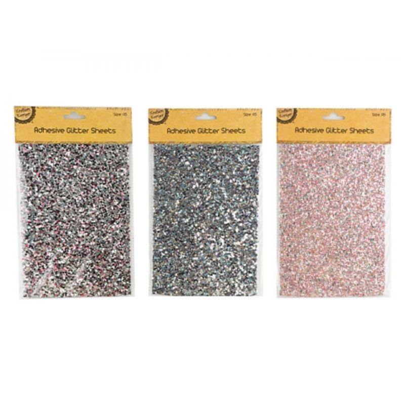 A5 Adhesive Glitter Sheet - 15cm x 21cm - The Base Warehouse