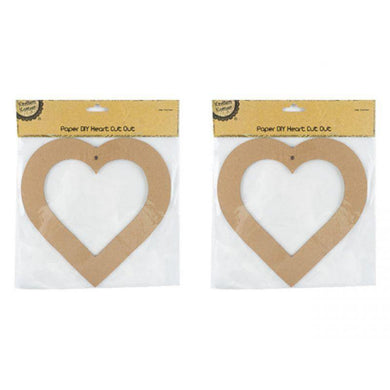 DIY Paper Heart Cutout - 20cm - The Base Warehouse