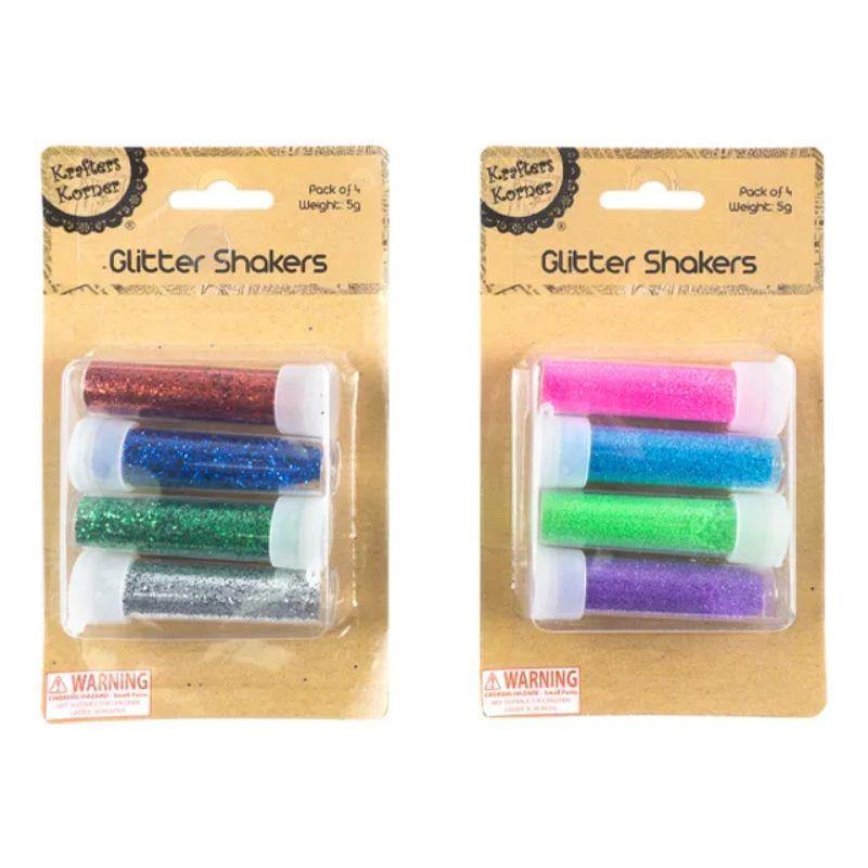 4 Pack Glitter Shakers - 5g - The Base Warehouse