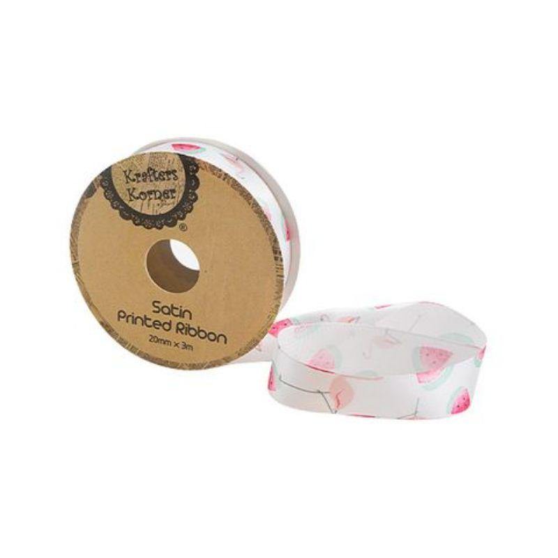 Flamingo Print Ribbon - 20mm x 3m - The Base Warehouse