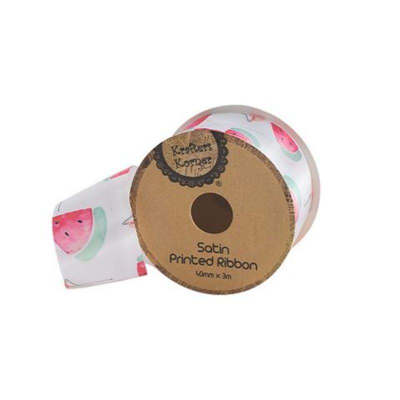 Flamingo Print Ribbon - 40mm x 3m - The Base Warehouse