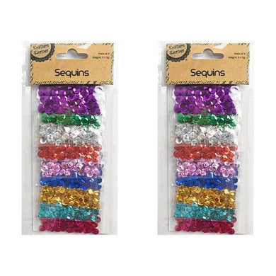 9 Pack Metallic Sequins - 3g - The Base Warehouse