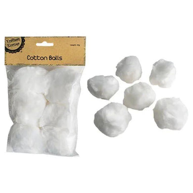 White Cotton Balls - 30g - The Base Warehouse