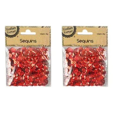 Red Round Laser Sequins - 20g - The Base Warehouse