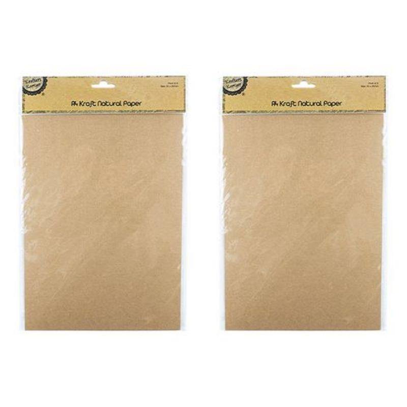 6 Pack Natural Kraft Papers - A4 - The Base Warehouse