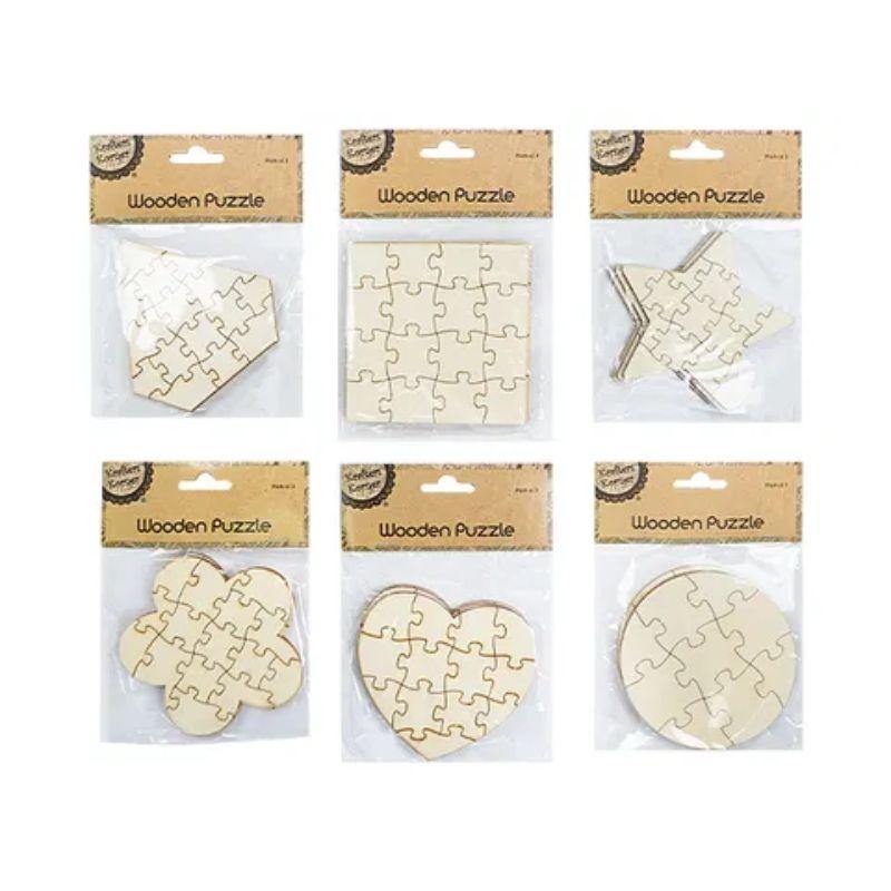 2 Pack Craft Wooden Puzzle - The Base Warehouse