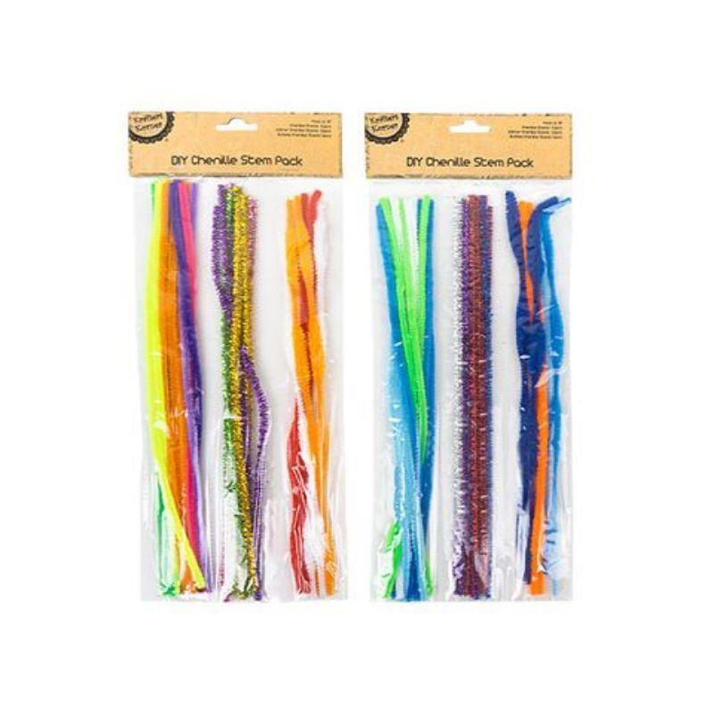 30 Pack Chenille Stems - 30cm - The Base Warehouse