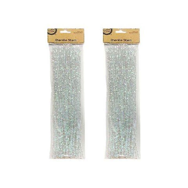 40 Pack Iridescent Chenille Stem - 30.5cm - The Base Warehouse