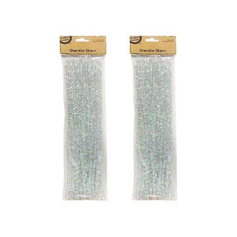 40 Pack Iridescent Chenille Stem - 30.5cm - The Base Warehouse