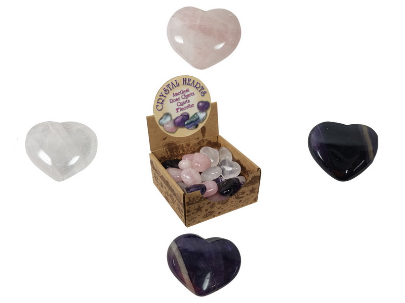 Crystal Love Hearts - 3cm - The Base Warehouse
