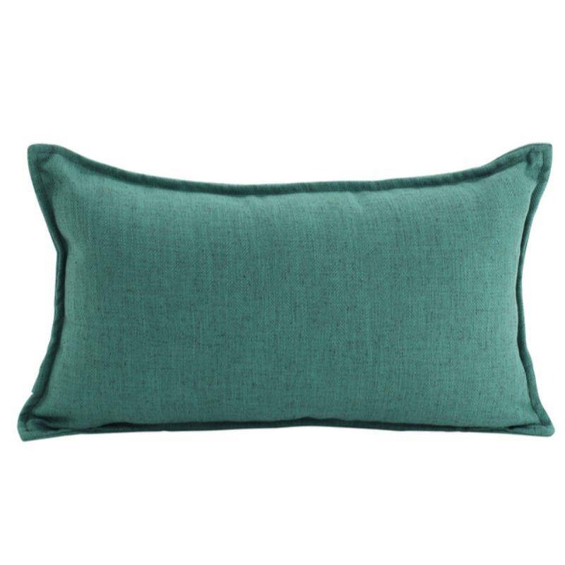 Green Linen Cushion - 30cm x 50cm - The Base Warehouse