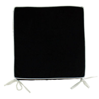 Black Basic Chairpad - 42cm x 42cm - The Base Warehouse