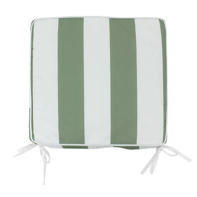 Olive Stripe Chairpad - 42cm x 42cm - The Base Warehouse