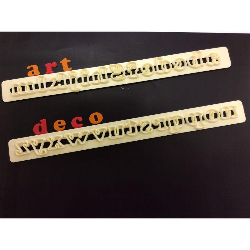 Lower Case Art Deco Alphabet Tappit Set - The Base Warehouse