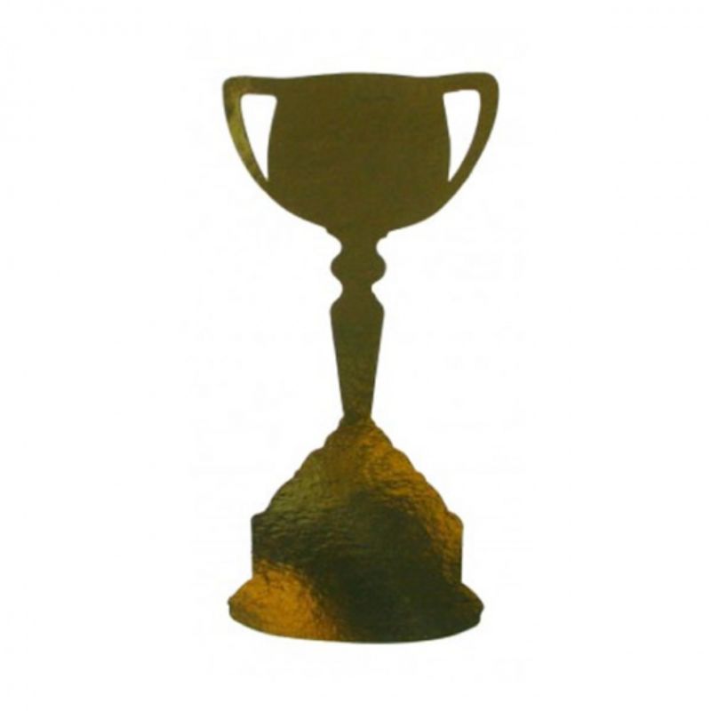 12 Pack Gold Trophy Cup Cutouts - 30cm