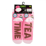 Load image into Gallery viewer, Tea Time Feet Speak Socks - The Base Warehouse
