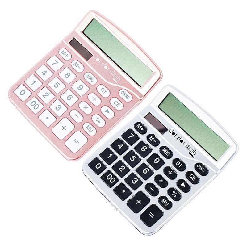 Rose Gold / Black Calculator - The Base Warehouse