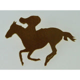 Load image into Gallery viewer, 12 Pack Gold Horse &amp; Rider Cutouts - 10cm - The Base Warehouse
