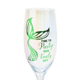 Load image into Gallery viewer, Novelty Mermaid Iridescent Champagne Flute - The Base Warehouse
