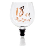 Load image into Gallery viewer, 18 And Awesome Rose Gold Tipple Topper - The Base Warehouse
