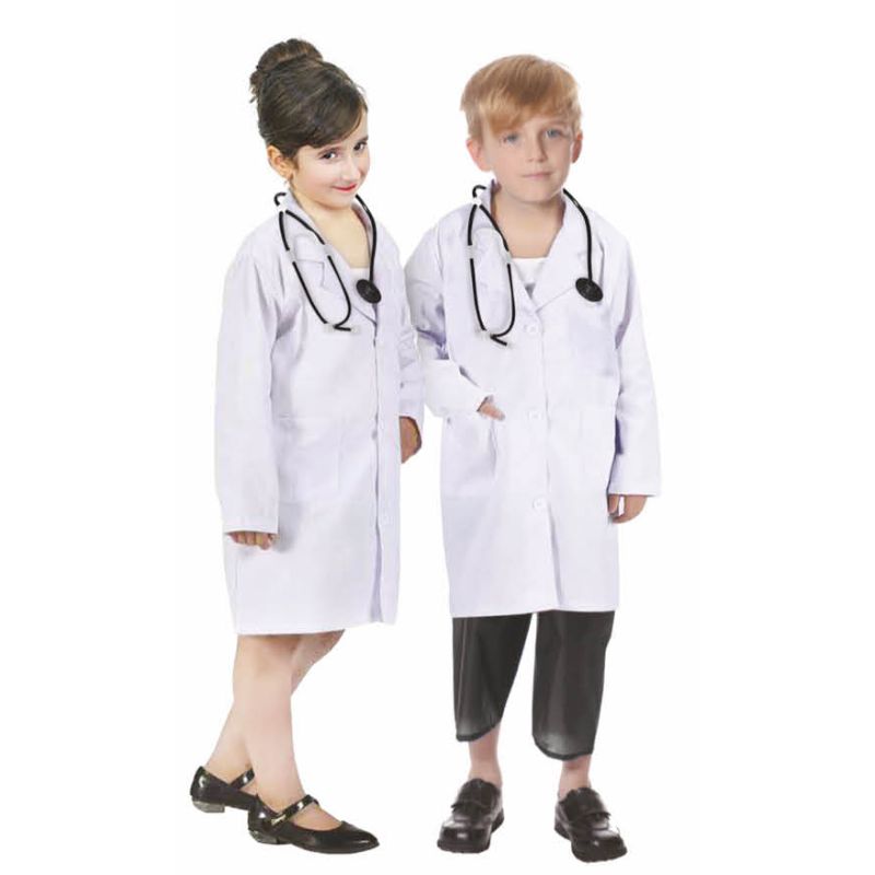 Kids Doctor White Costume - Size 10-14 Years