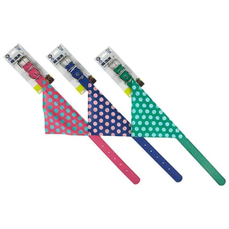 Large Polka Dot Bandana Collar - 34-44cm - The Base Warehouse