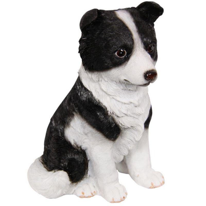 Border Collie Sitting Puppy - 44cm - The Base Warehouse