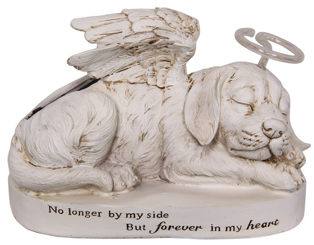Memorial Dog Plaque with Solar Halo - 24cm - The Base Warehouse