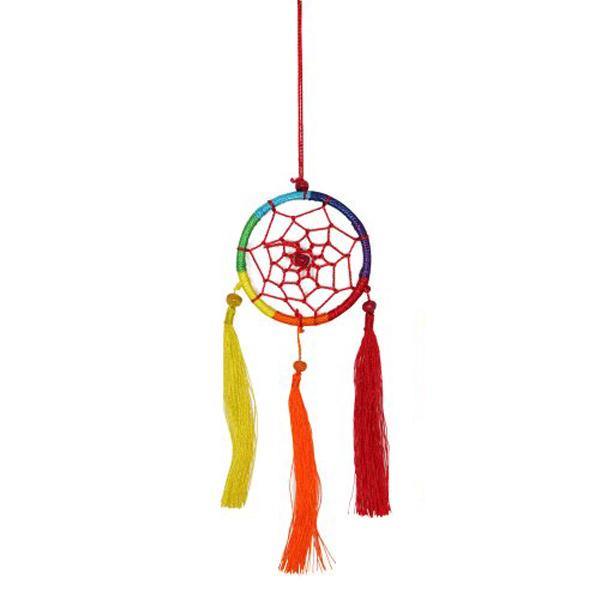 Rainbow Dream Catcher with Tiki - 6cm - The Base Warehouse
