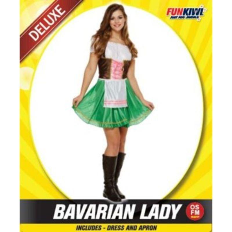 Womens Deluxe Bavarian Lady Costume - The Base Warehouse