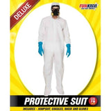 Load image into Gallery viewer, Mens Deluxe White Protective Suit - The Base Warehouse
