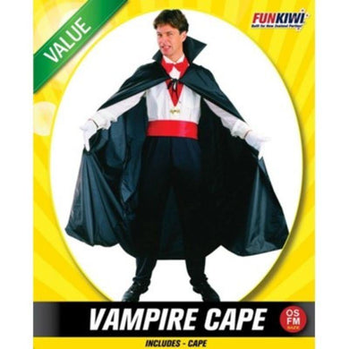 Mens Value Vampire Cape Costume - The Base Warehouse