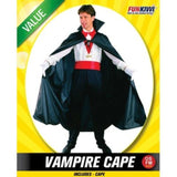 Load image into Gallery viewer, Mens Value Vampire Cape Costume - The Base Warehouse
