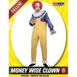 Load image into Gallery viewer, Mens Money Wise Clown Costume - The Base Warehouse
