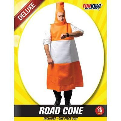 Mens Deluxe Road Cone Costume - The Base Warehouse