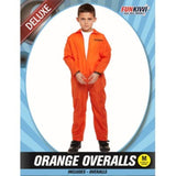 Load image into Gallery viewer, Kids Deluxe Orange Overalls Costume - M - The Base Warehouse
