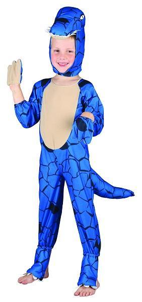 Boys Blue Dinosaur with Tail Costume - The Base Warehouse