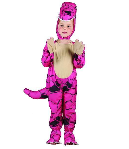 Girls Pink Dinosaur with Tail Costume - The Base Warehouse