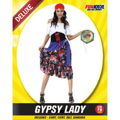 Womens Deluxe Gypsy Lady Costume - The Base Warehouse