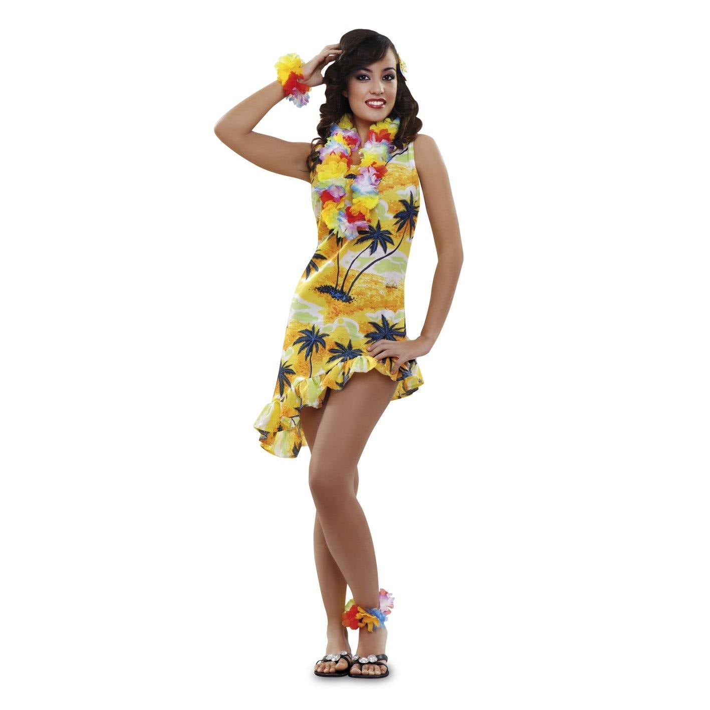 Womens Hawaiian Tourist Lady Costume - The Base Warehouse