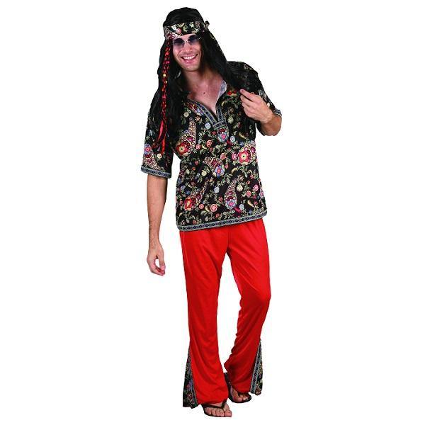 Mens Deluxe 70s Hippie Costume